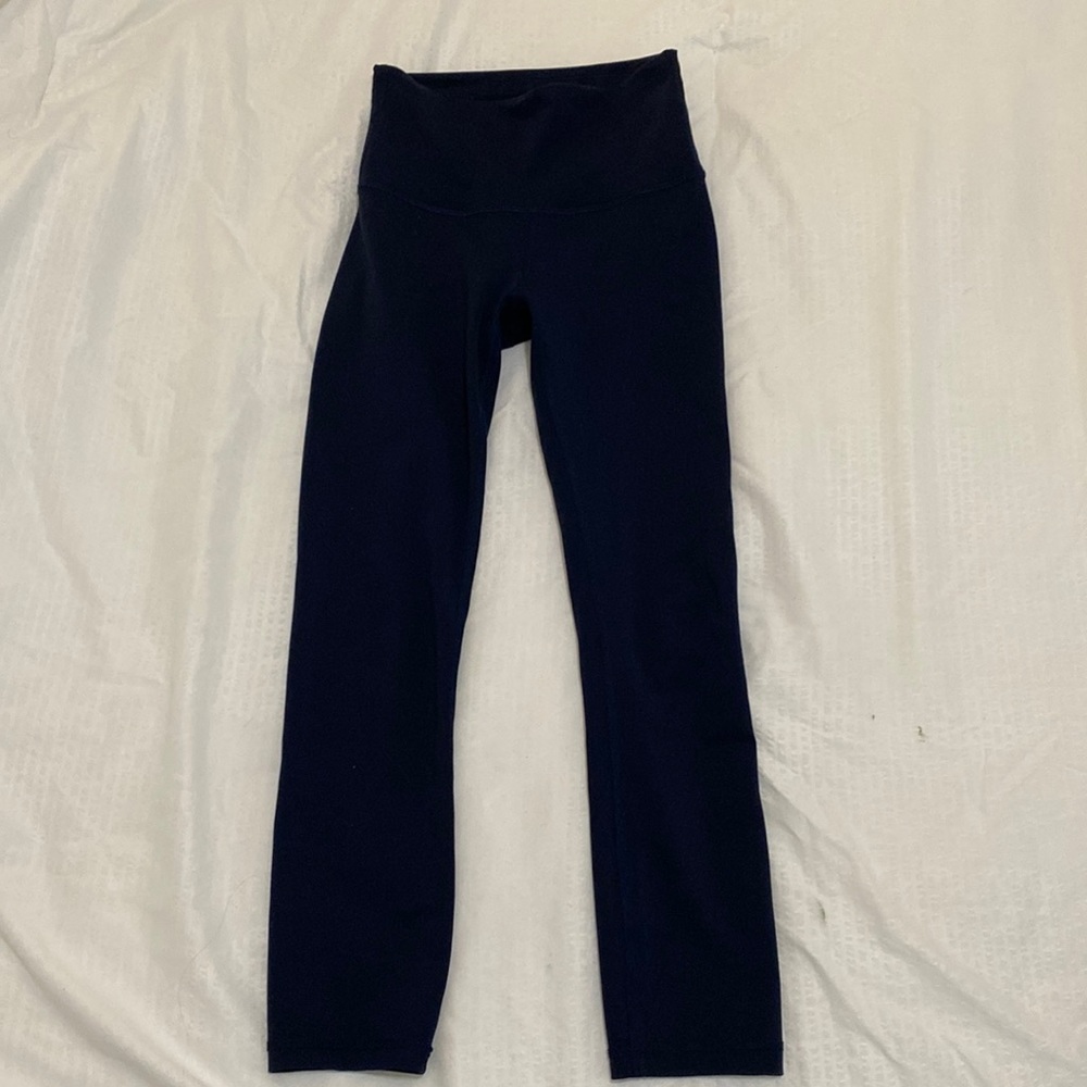 Navy Lululemon leggings, size 2.